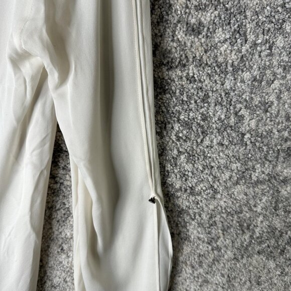 Haute Hippie Shirt Womens Medium Ivory Silk Long Sleeve Split Sleeve Blouse - Picture 8 of 8